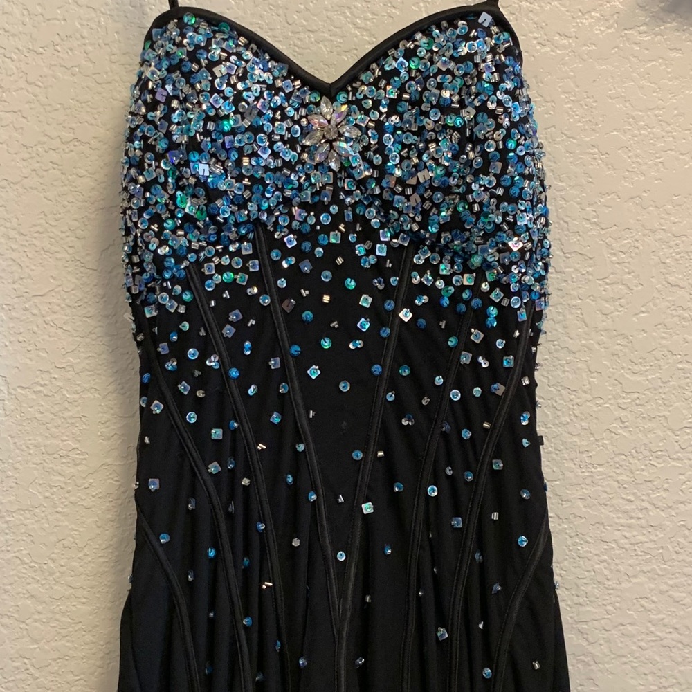 Faviana Couture Strapless Gown